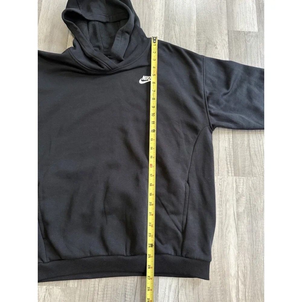 Size XL Youth - Nike Boys Girl Unisex Black Fleece Pullover Hoodie Long Sleeve